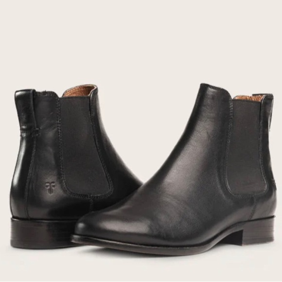 Frye Shoes - FRYE Black Leather Melissa Chelsea Boots